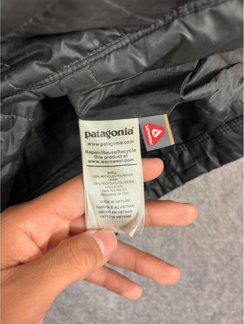 Patagonia nano puff Black Quilted Pullover Jacket size 2Xl mens - Picture 10 of 10